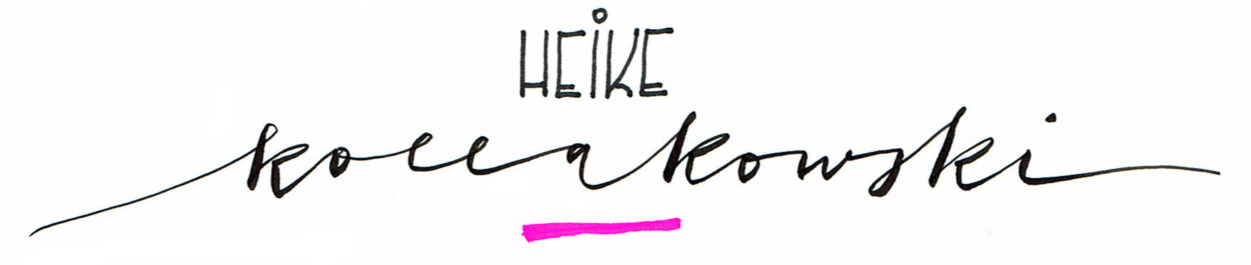 Schriftzug HeikeKollakowski
